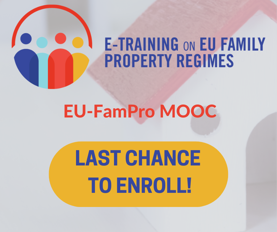 EU-FamPro MOOC / REGISTRATION DEADLINE