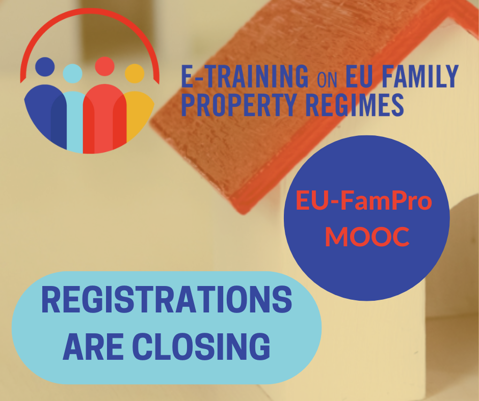 Registrations to EU-FamPro MOOC are closing today!
