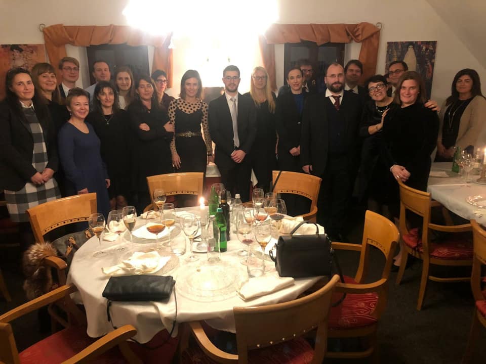 The Counsellor of the Italian Embassy in Ljubljana, Mr. Polacco, and the PSEFS Team from Slovenia, Croatia, Spain and Italy.