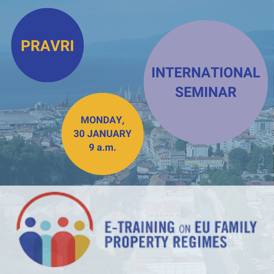 INTERNATIONAL SEMINAR: The Role of Private Autonomy in the Family Law