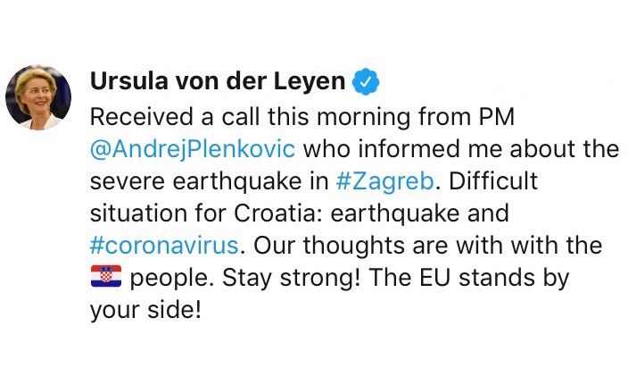 EARTHQUAKE IN CROATIA