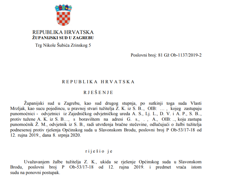 Praksa hrvatskih sudova vezana uz uredbe o bračnoimovinskom režimu i imovinskim posljedicama registriranih partnerstva te Uredbu o nasljeđivanju